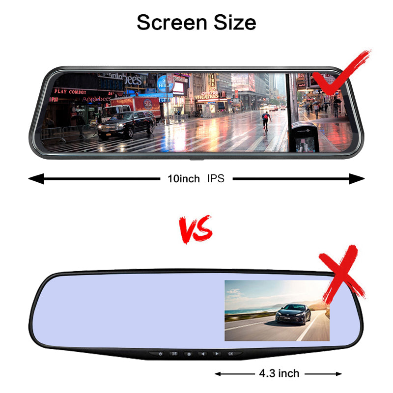 Wide-Angle Car Rearview Mirror with Night Vision & Anti-Glare
