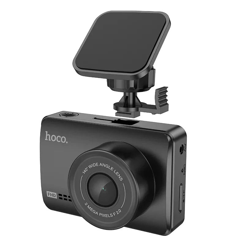 Hoco DV3 Dual Channel Dash Cam – 1080p Front & 720p Rear with 2.45” IPS Display - E M A R A T I K A