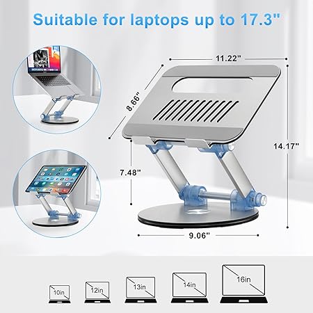 LP06 Adjustable Laptop Stand – Foldable & Lightweight - E M A R A T I K A
