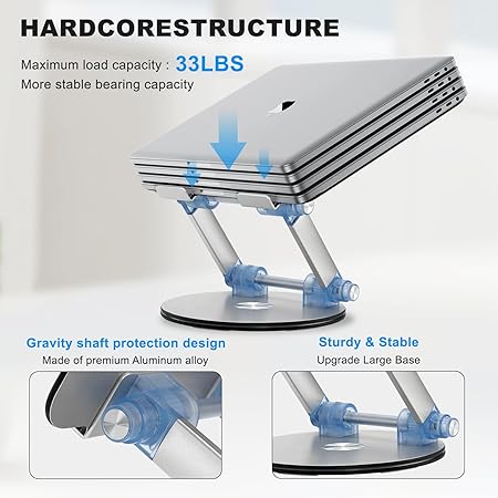 LP06 Adjustable Laptop Stand – Foldable & Lightweight - E M A R A T I K A