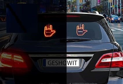 Car Road Rage Signs with Funny Expressions - Manual Control - E M A R A T I K A
